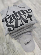 Load image into Gallery viewer, Faith SZN (Season) Hoodie - Unisex - Grey/Black - Faith On Purpose