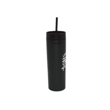 Load image into Gallery viewer, Living By Faith On Purpose 16oz Tumbler | Black/White