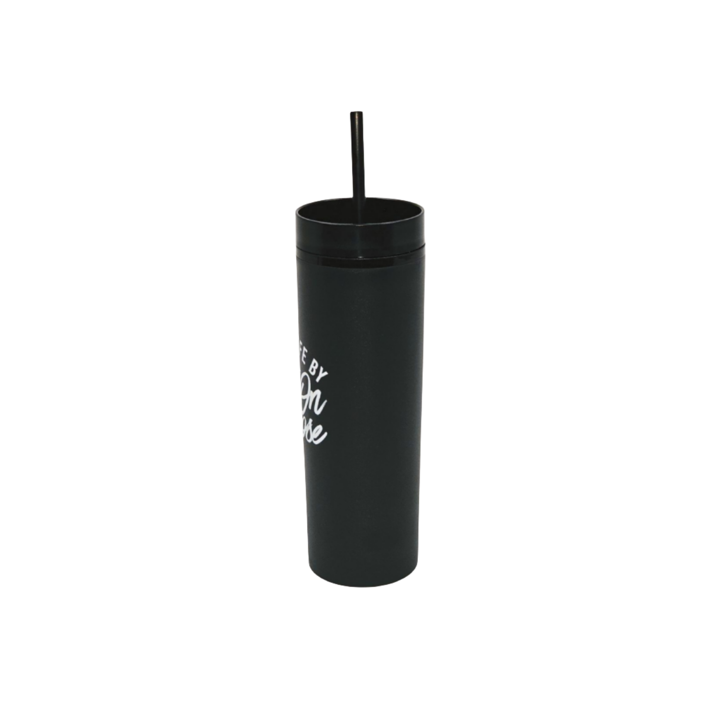 Living By Faith On Purpose 16oz Tumbler | Black/White - Faith On Purpose Default Title