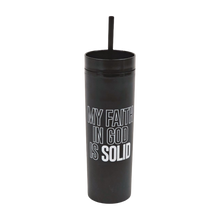 Load image into Gallery viewer, Solid Faith 16oz Tumbler | Black/White