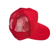Load image into Gallery viewer, Living By Faith On Purpose Trucker Hat - Red/Black - Faith On Purpose