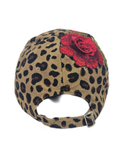 Load image into Gallery viewer, Woman Of Faith On Purpose Floral Hat | Leopard
