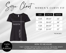 Load image into Gallery viewer, Woman of Faith On Purpose™ Fitted Tee - White/Black