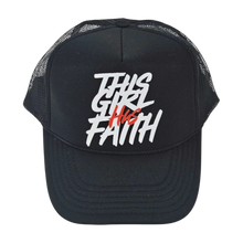 Load image into Gallery viewer, This Girl Has Faith Trucker Hat