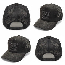 Load image into Gallery viewer, Woman Of Faith Suede Trucker Hat - Black