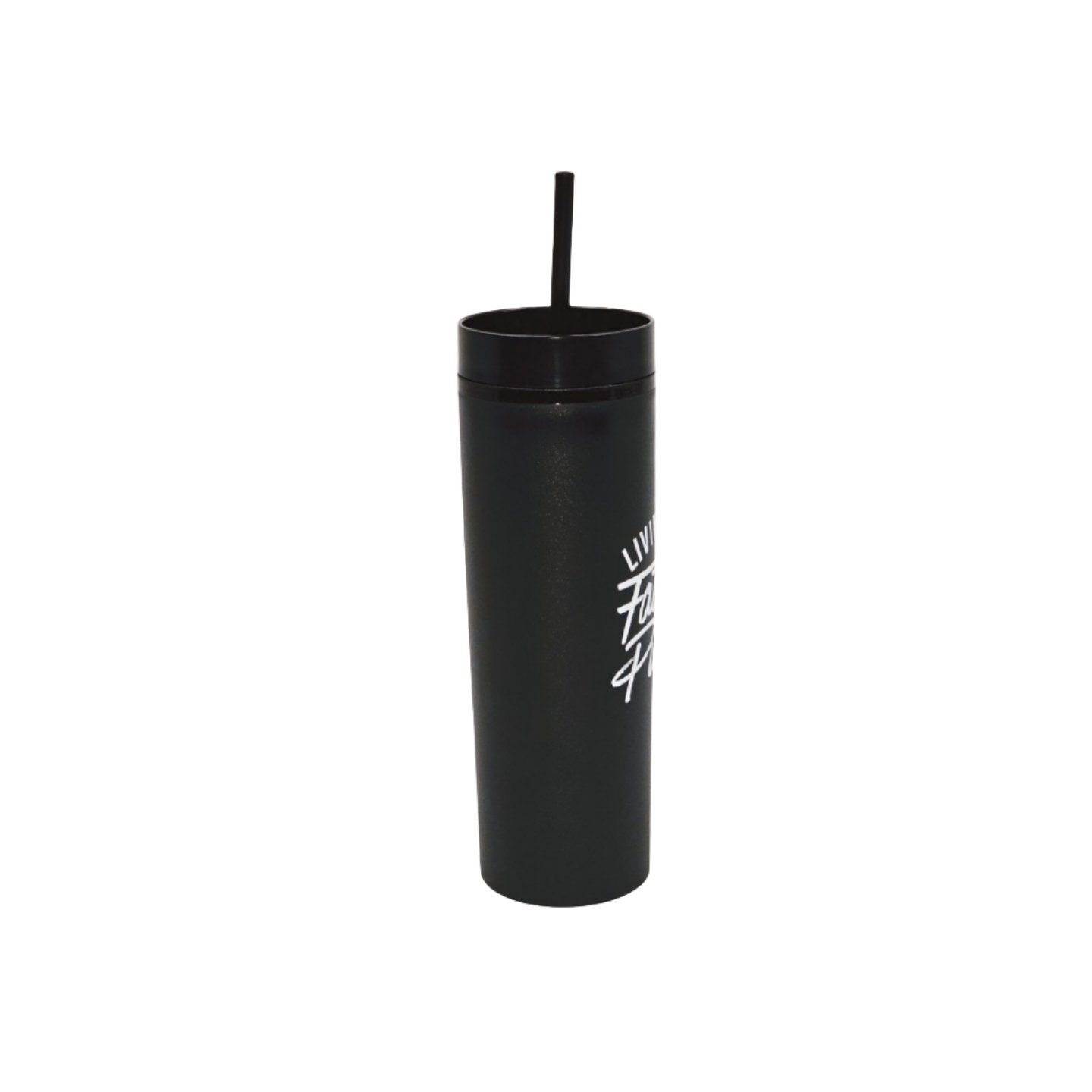 Living By Faith On Purpose 16oz Tumbler | Black/White - Faith On Purpose Default Title