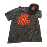 This Girl Has Faith T-Shirt - Black Stonewash