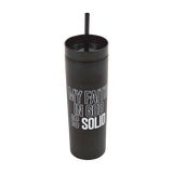 Solid Faith 16oz Tumbler | Black/White