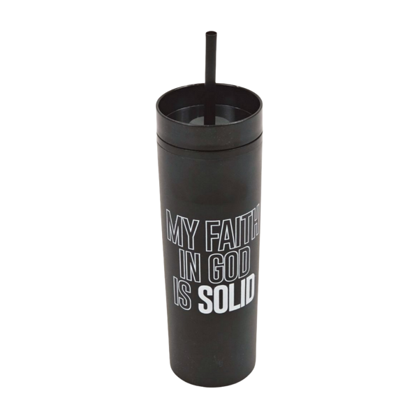 Solid Faith 16oz Tumbler | Black/White