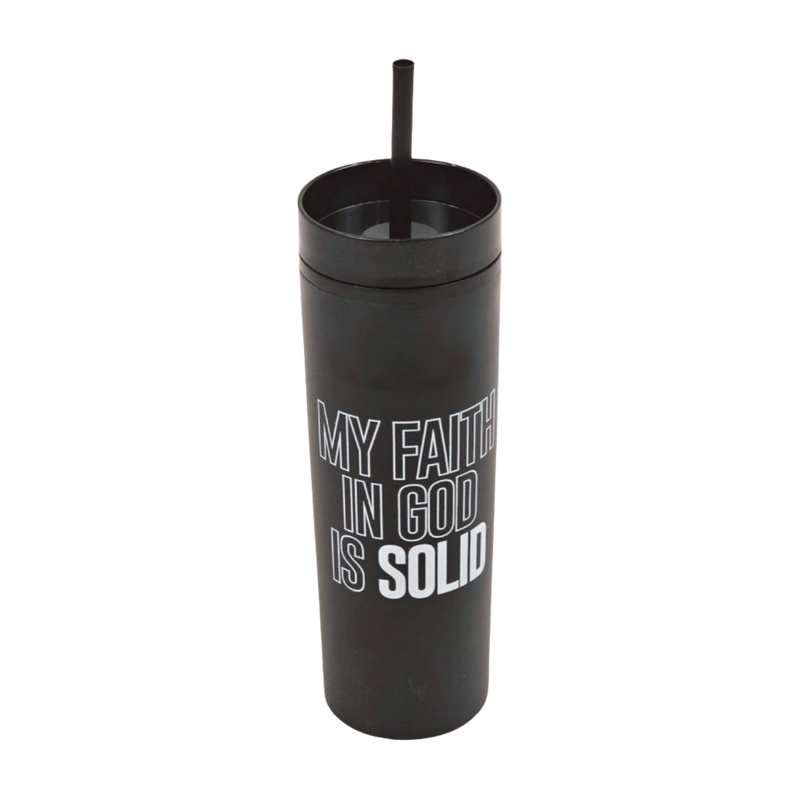 Solid Faith 16oz Tumbler | Black/White