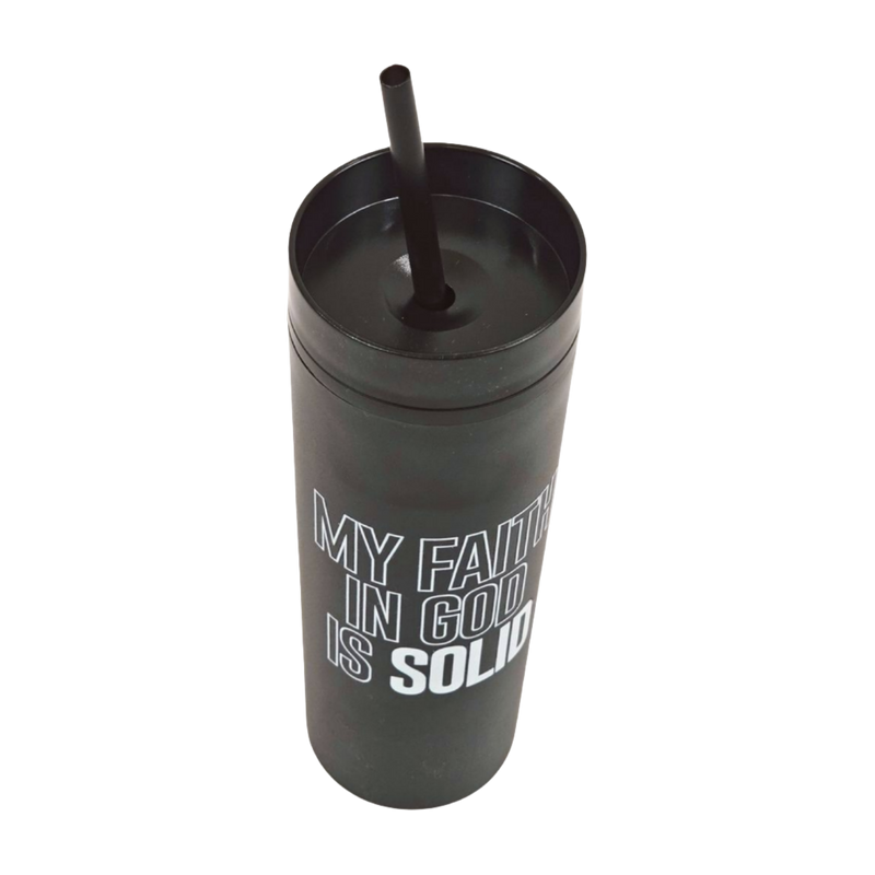 Solid Faith 16oz Tumbler | Black/White