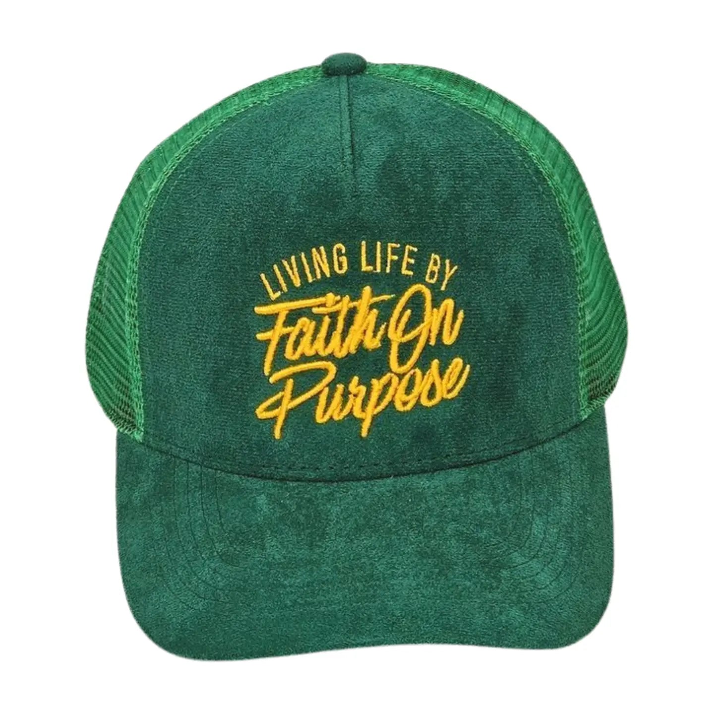 Living Life by Faith On Purpose™ Green Trucker Hat
