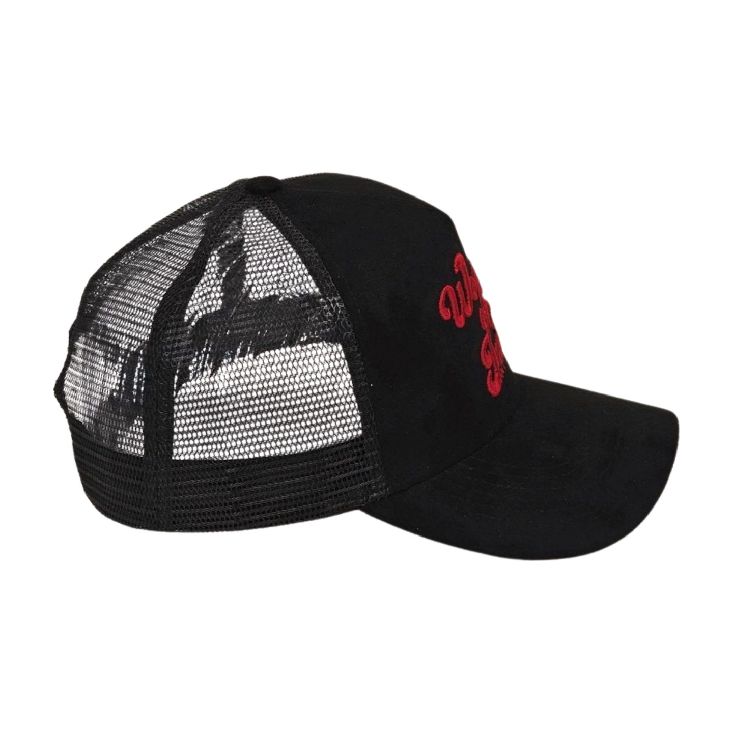 Woman of Faith On Purpose™ Black Trucker Hat