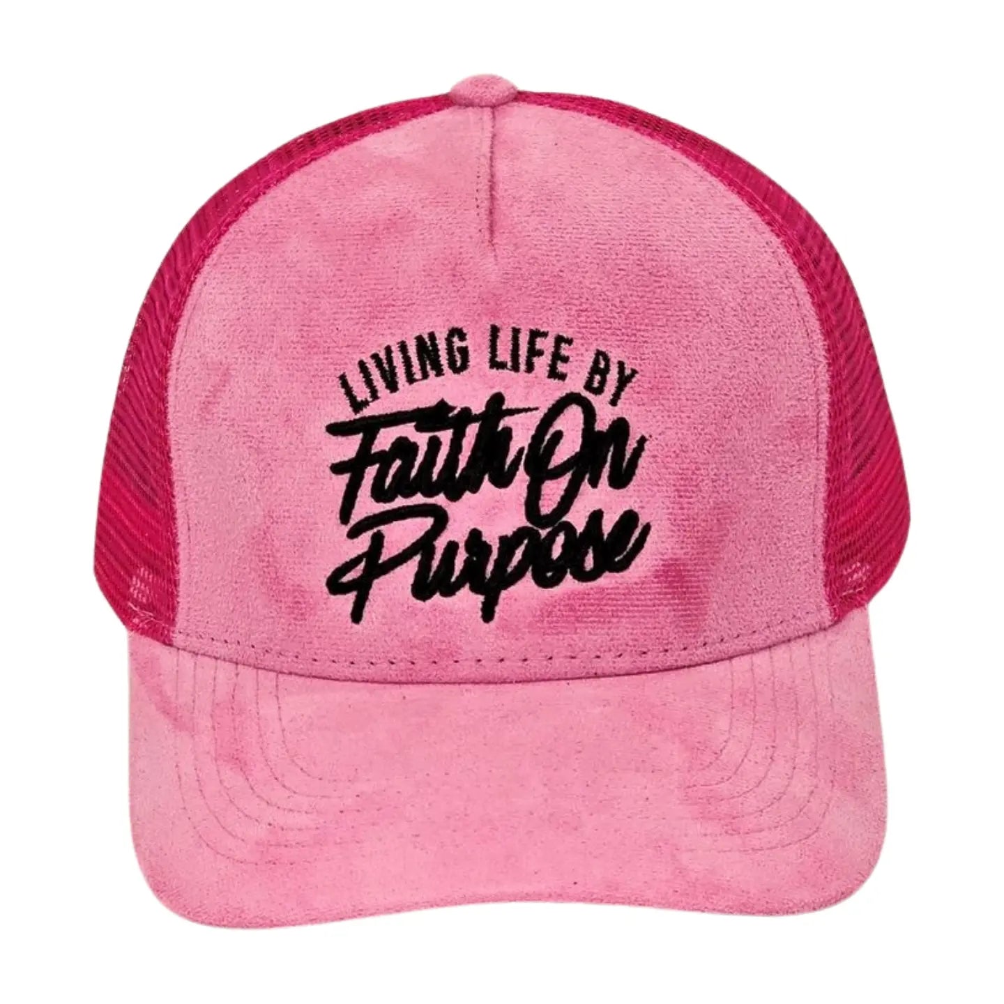 Living Life by Faith On Purpose™ Pink Trucker Hat