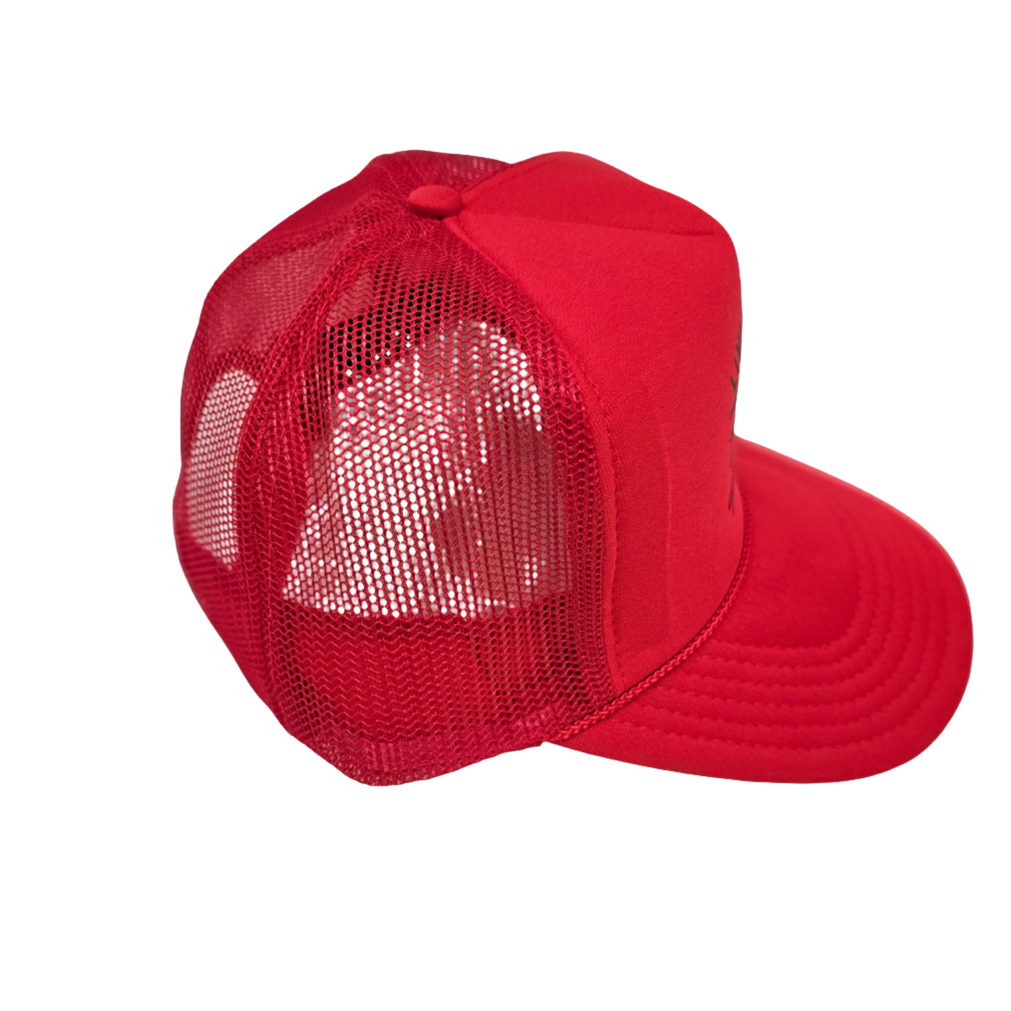 Living By Faith On Purpose Trucker Hat - Red/Black - Faith On Purpose