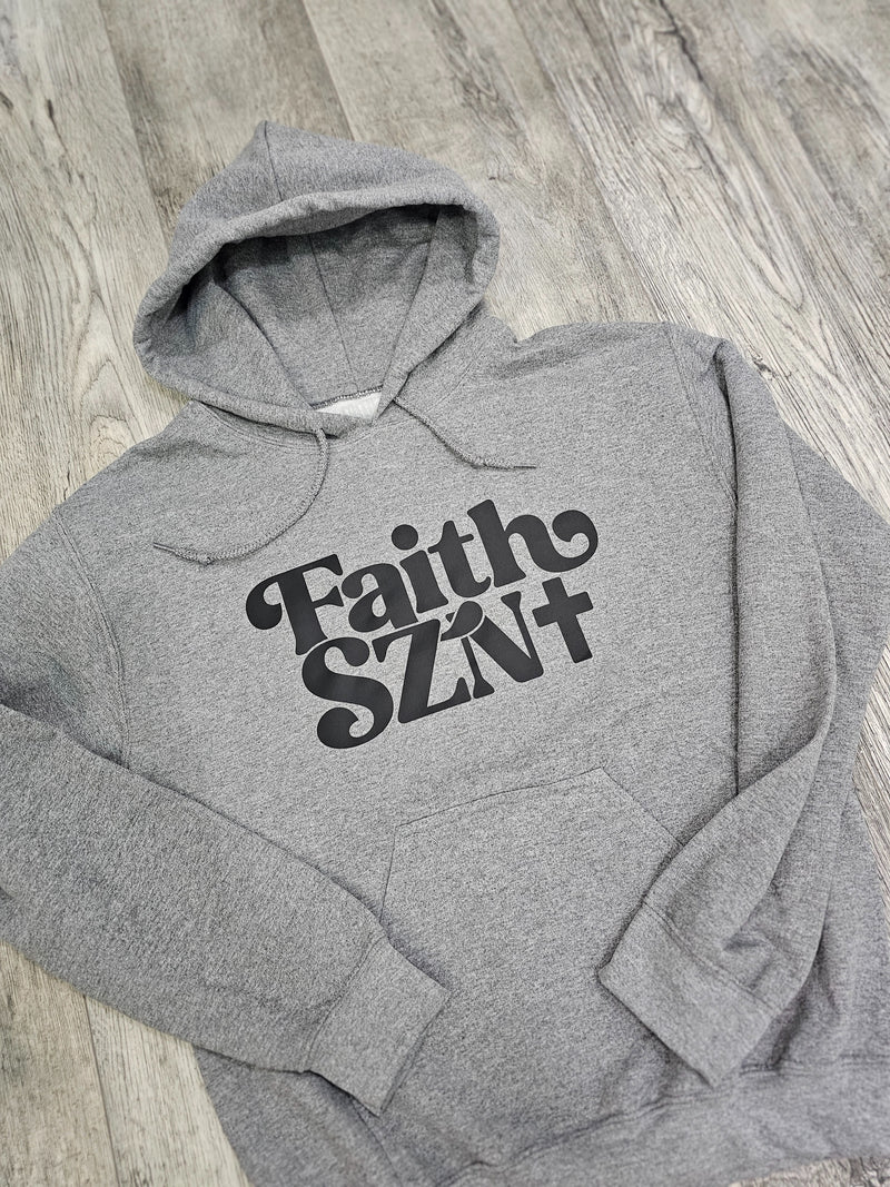 Faith SZN (Season) Hoodie - Unisex - Grey/Black - Faith On Purpose