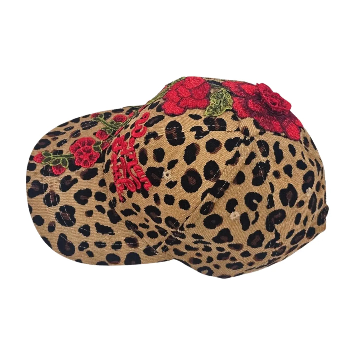 Woman Of Faith On Purpose Floral Hat | Leopard