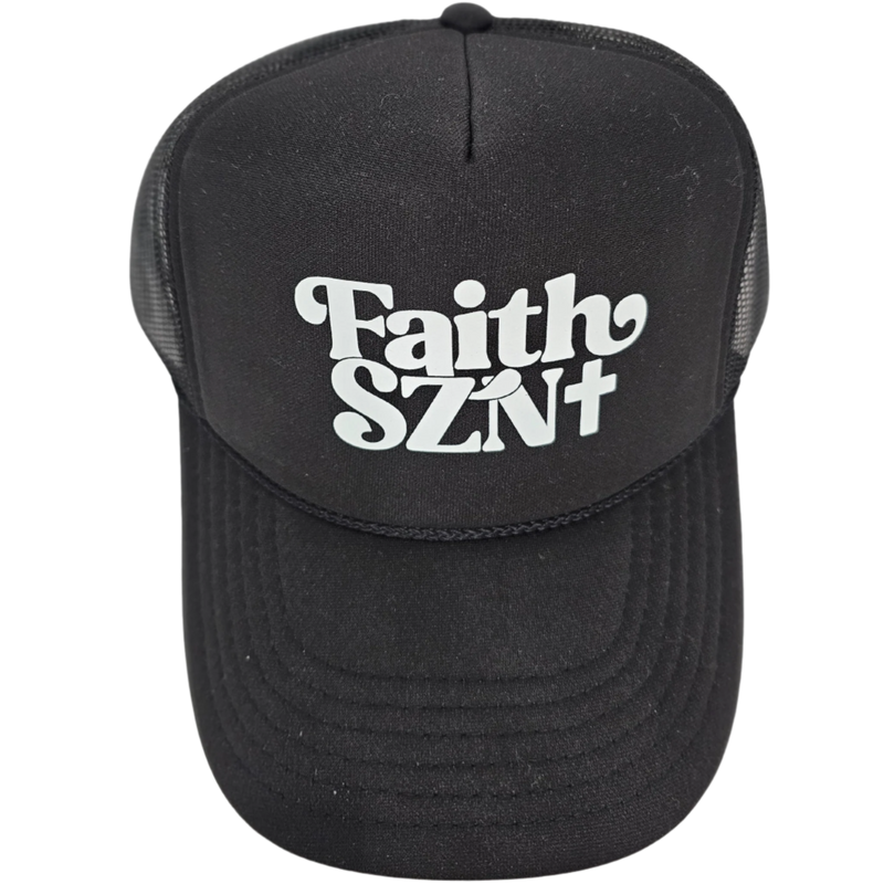 Faith SZN (Season) Trucker Hat - Blk/Wht