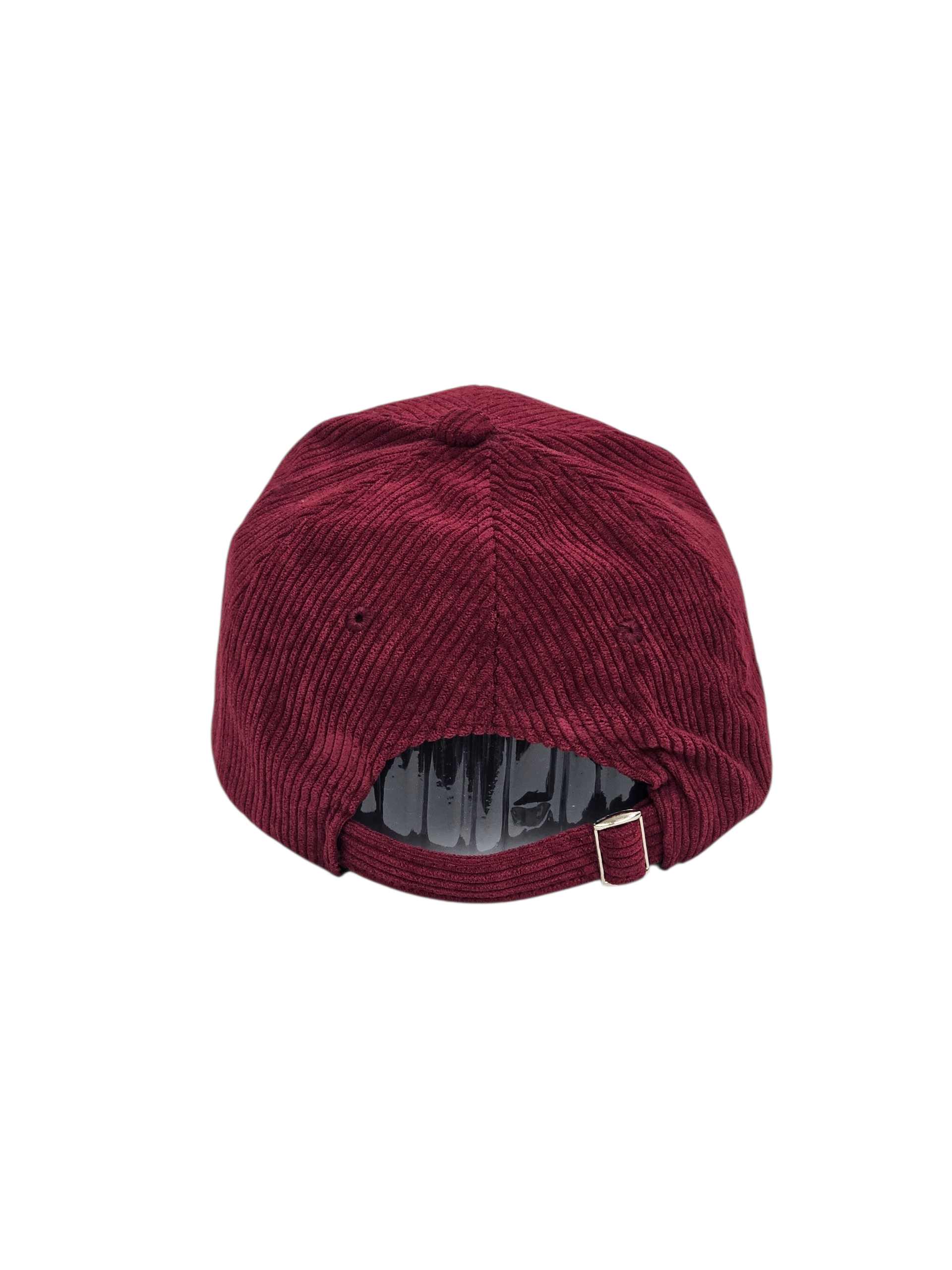 Maroon cap on a white background