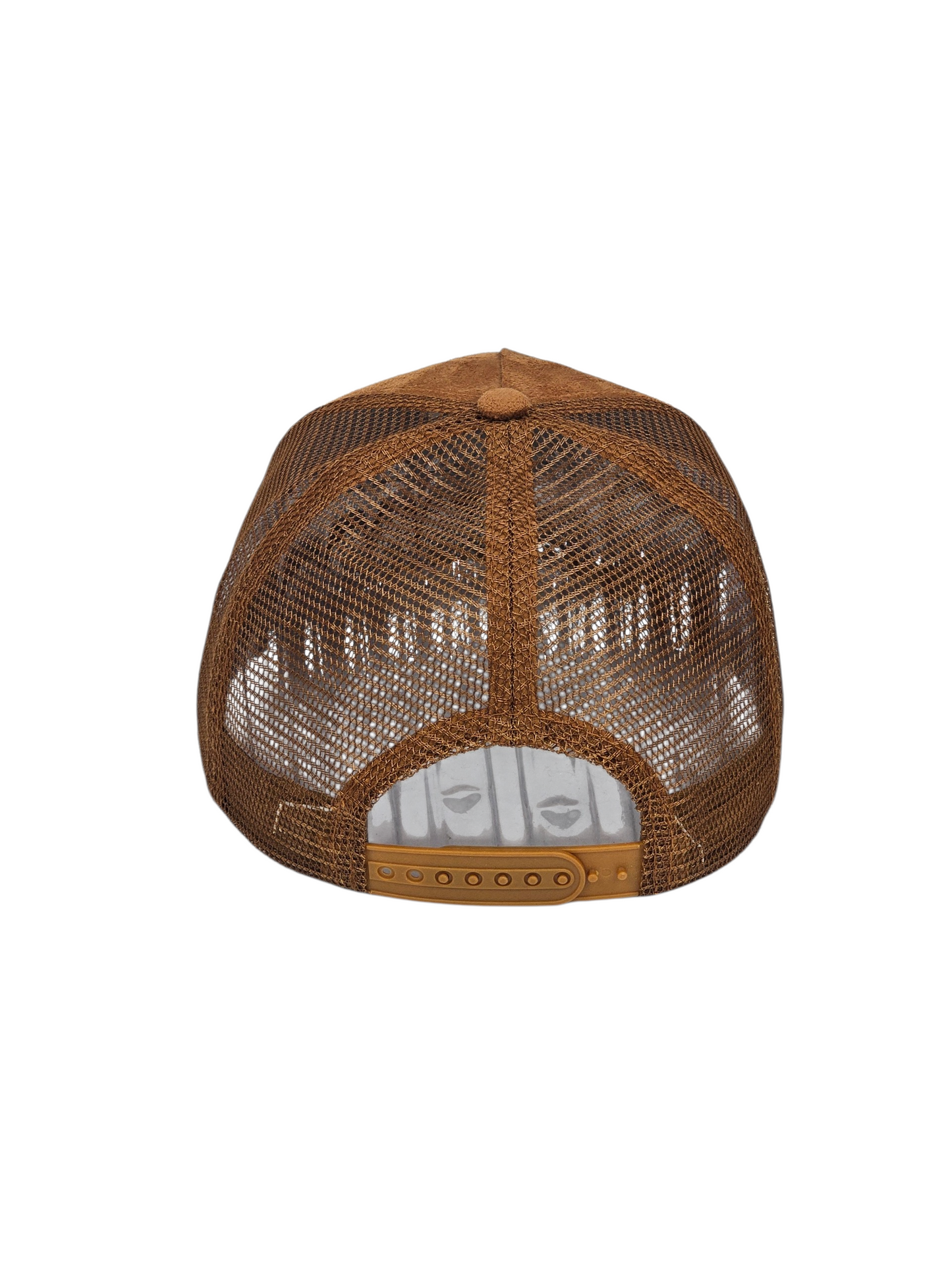 Faith On Purpose Brown Suede Trucker Hat