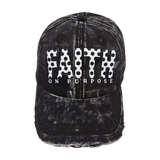 Faith On Purpose Polka Dot Dad Hat - Blk