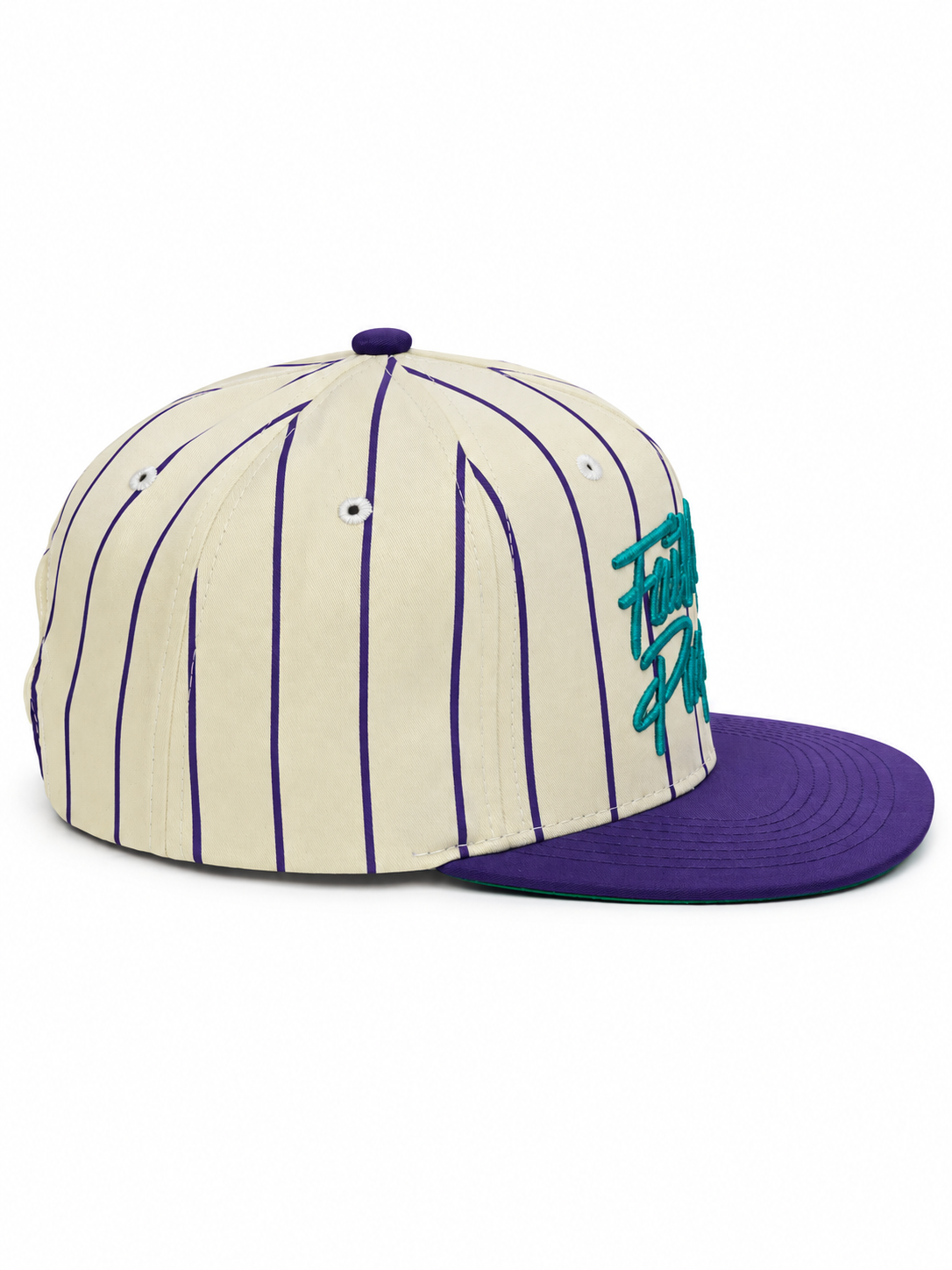 Faith On Purpose Pinstripe Snapback Purple