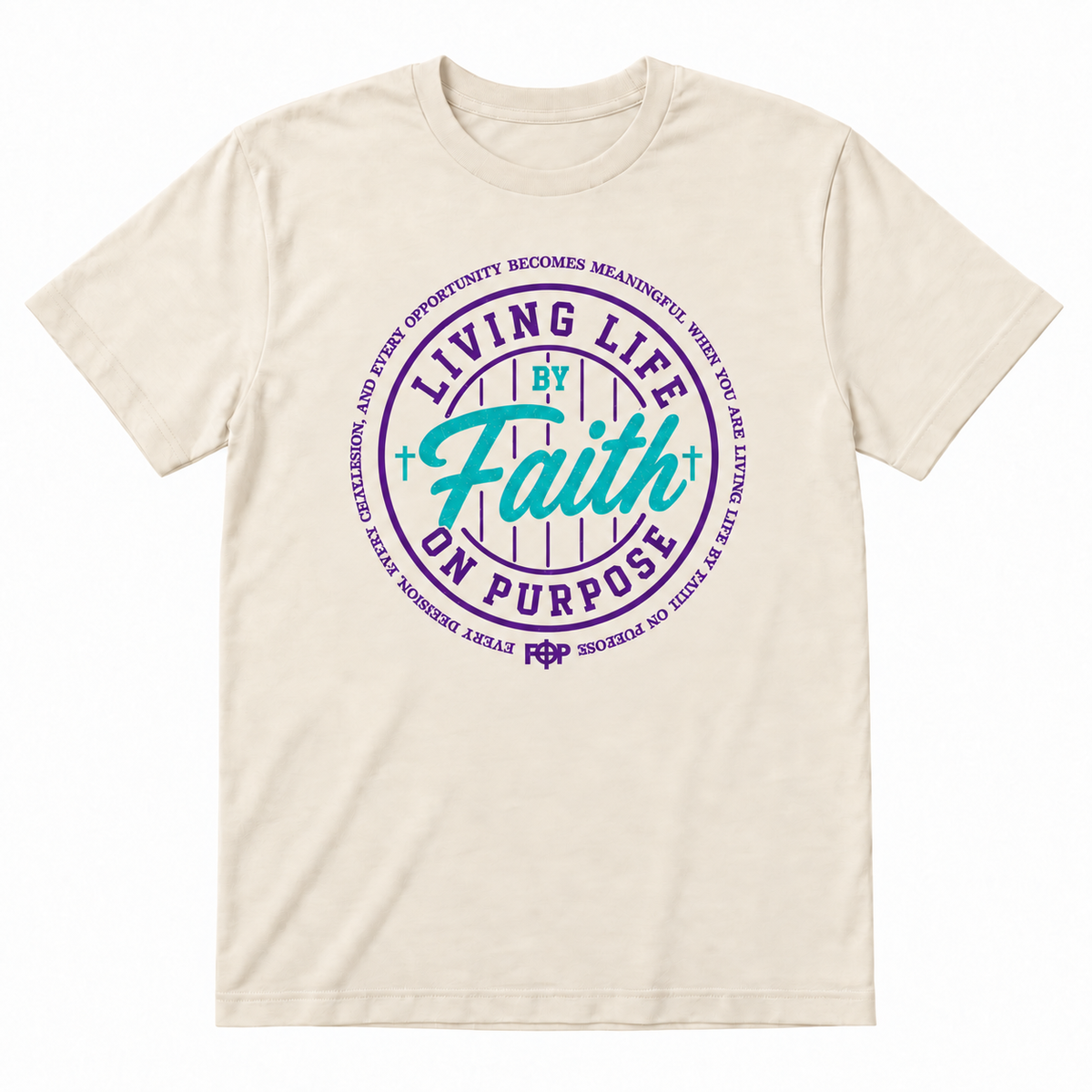 Living By Faith On Purpose T-Shirt - TFL Edition - Purple