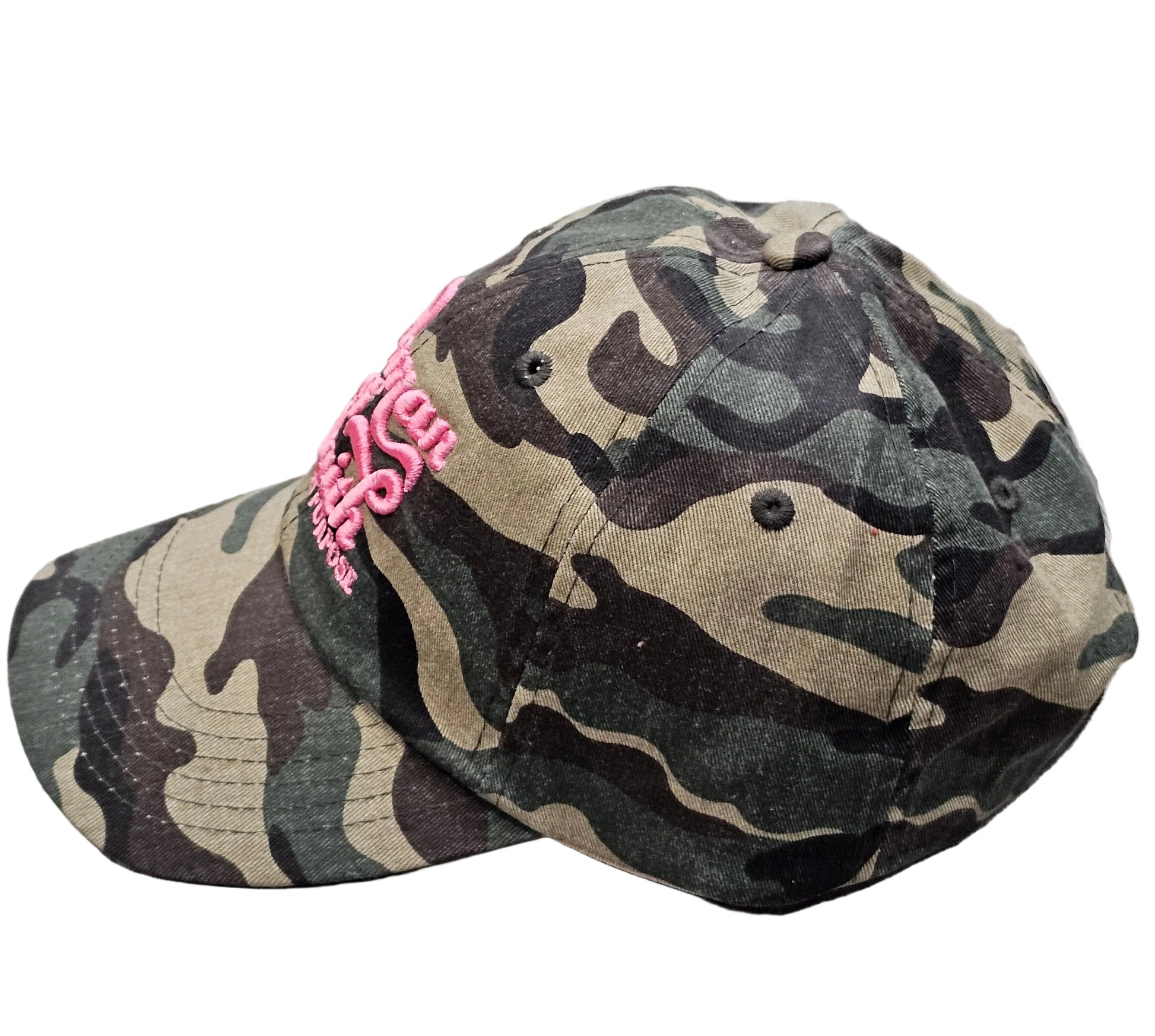 Woman Of Faith On Purpose Camo Hat - Faith On Purpose Pink