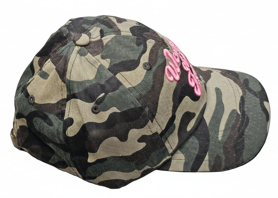 Woman Of Faith On Purpose Camo Hat - Faith On Purpose Pink