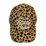 Living By Faith On Purpose Baseball Cap | Leopard