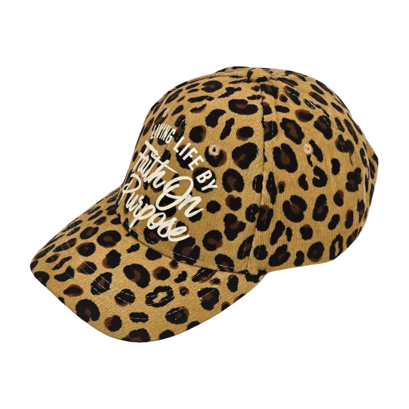 Living By Faith On Purpose Baseball Cap | Leopard