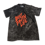 Bout That Faith Life T-Shirt | Unisex | Black Stonewash