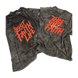 This Girl Has Faith T-Shirt - Black Stonewash