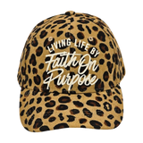 Living By Faith On Purpose Baseball Cap | Leopard