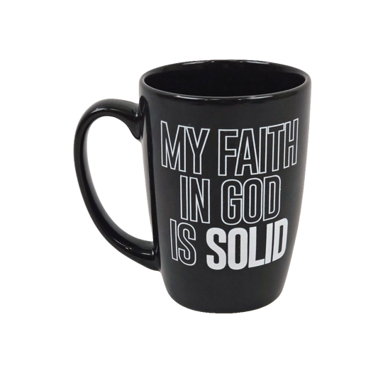Solid Faith 12oz Mug| Black/White - Faith On Purpose Default Title