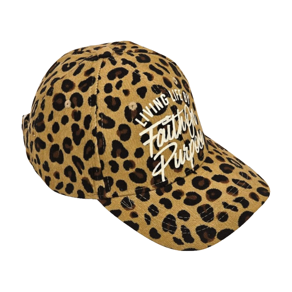 Living By Faith On Purpose Baseball Cap | Leopard