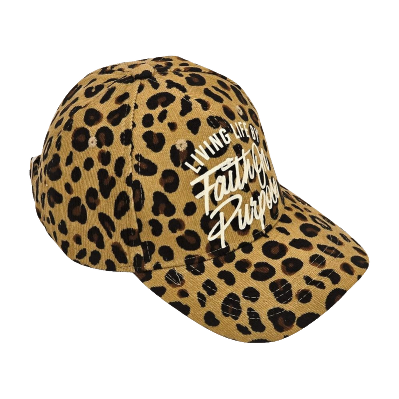 Living By Faith On Purpose Baseball Cap | Leopard