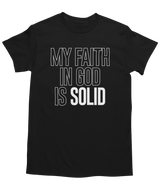 Solid Faith T-Shirt - (Unisex) - Black/White