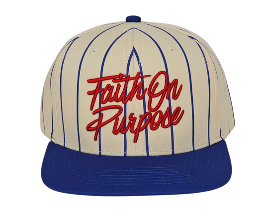 Faith On Purpose Pinstripe Snapback