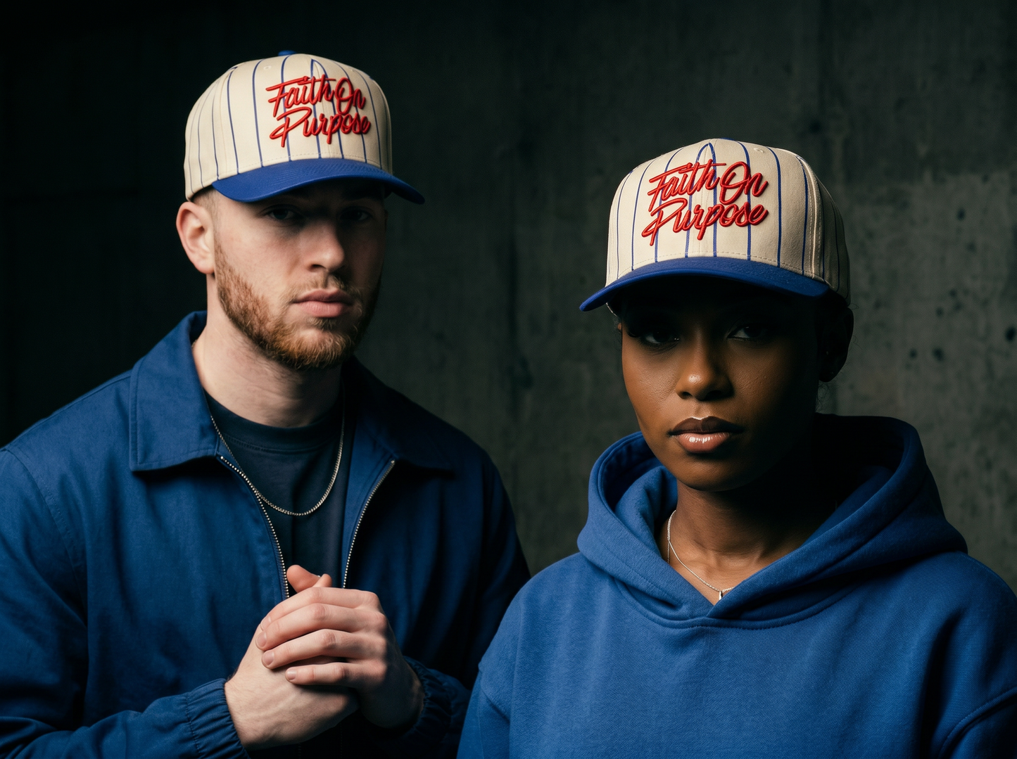 Faith On Purpose Pinstripe Snapback
