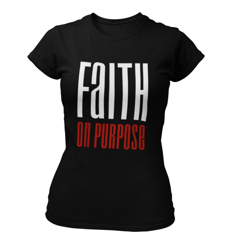 Faith on Purpose Signature T-Shirt - Women's - Black - Faith On Purpose Small