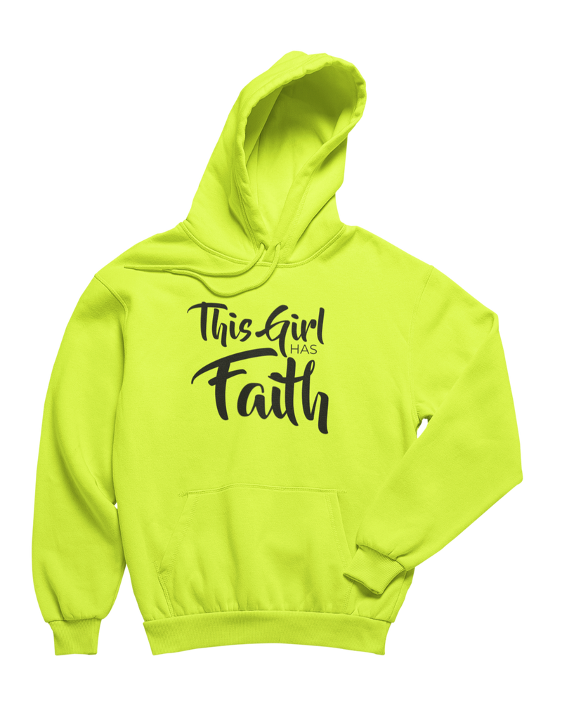 This Girl Has Faith Hoodie - Neon - Faith On Purpose Small