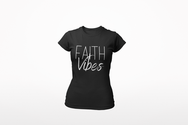 Faith Vibes T-Shirt - Women's - Black - Faith On Purpose